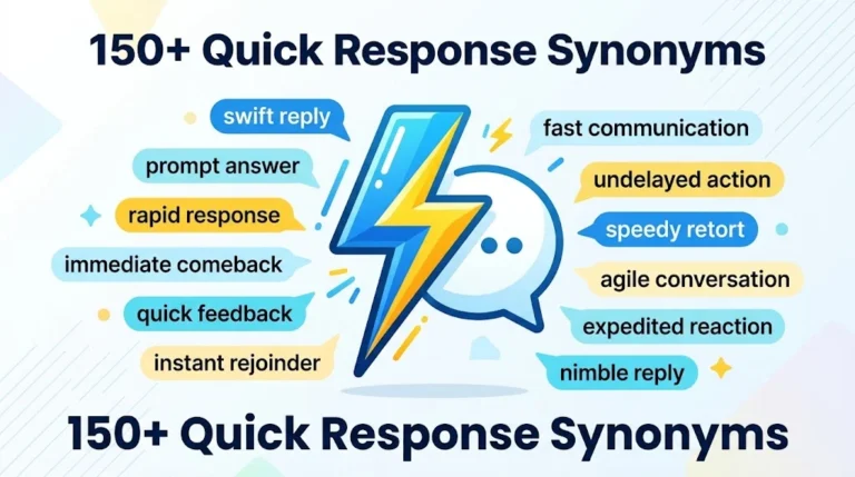 Quick Response Synonyms