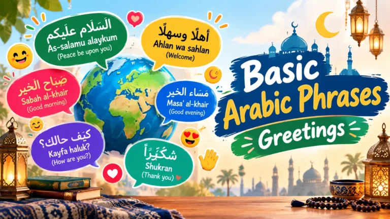 Basic Arabic Phrases Greetings Responses