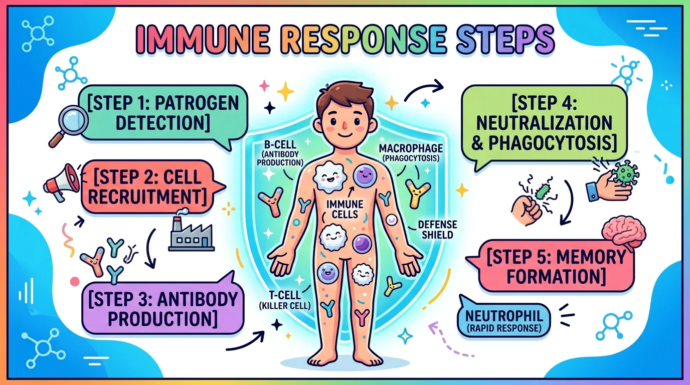 Immune Respons Steps Replies